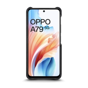 Шкіряна накладка Stenk Reptile Cover для OPPO A79 Чорна