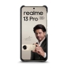 Кожаная накладка Stenk Reptile Cover для Realme 13 Pro Черный