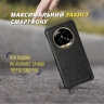 Кожаная накладка Stenk Reptile Cover для Realme 13 Pro Черный
