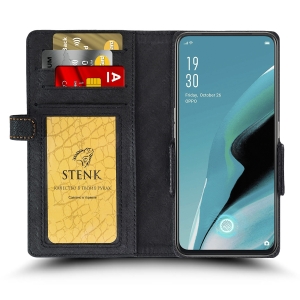 Чехол книжка Stenk Wallet для OPPO Reno2 Z Чёрный