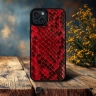 Накладка SkinBacker Mini Python Scales для Apple iPhone 15 Plus Красный