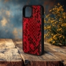 Накладка SkinBacker Mini Python Scales для Apple iPhone 15 Plus Красный