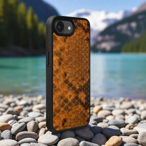 Накладка SkinBacker Mini Python Scales для Apple iPhone 16е Коричневий