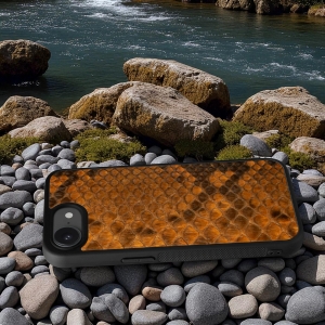 Накладка SkinBacker Mini Python Scales для Apple iPhone 16е Коричневий