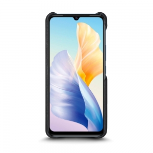 Шкіряна накладка Stenk Reptile Cover для Vivo V23e Чорна