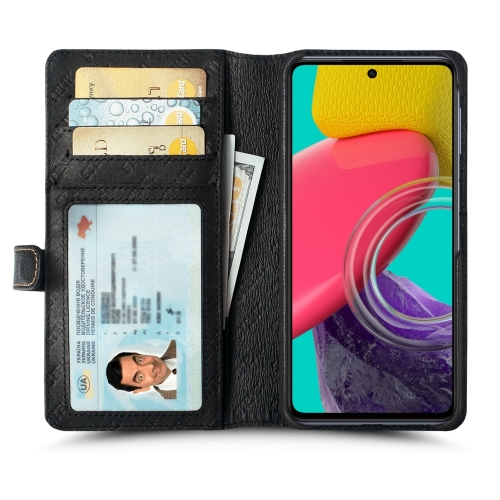 чохол-гаманець на Samsung Galaxy M53 5G Чорний Stenk Premium Wallet фото 2