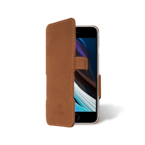 Чехол книжка Stenk Prime для Apple iPhone SE (2020) Camel