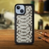 Кожаная накладка Stenk ExBacker Python Scales для Apple iPhone 14 Натуральный