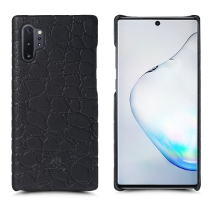 Шкіряна накладка Stenk Reptile Cover Samsung Galaxy Note 10 Plus Чорна