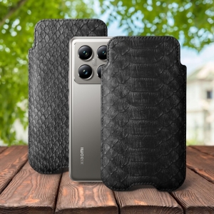 Футляр Stenk Sportage Python для Xiaomi 14T Pro Чёрный