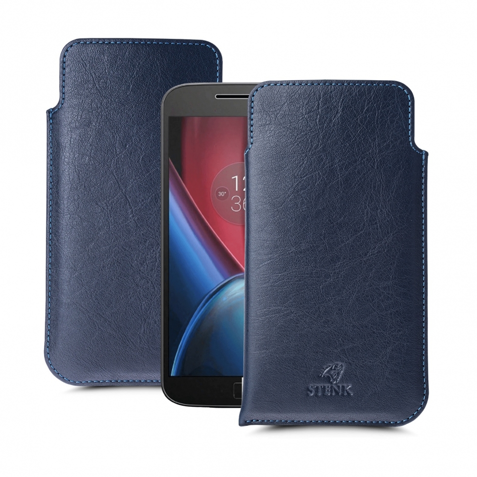 

Футляр Stenk Elegance для Motorola Moto G4 (4th Gen) Синий