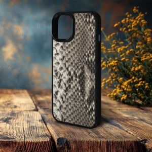 Накладка SkinBacker Mini Python Scales для Apple iPhone 15 Plus Натуральный