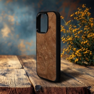 Накладка SkinBacker Wood для Apple iPhone 16 Pro Max Мирт (Корень)