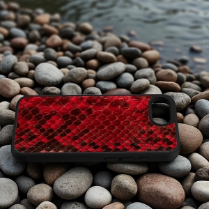 Накладка SkinBacker Mini Python Scales для Apple iPhone 16 Червоний