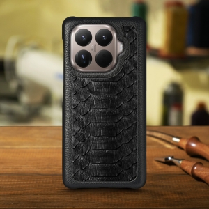 Шкіряна накладка Stenk ExBacker Python Scales для Xiaomi 15T Pro Чорний