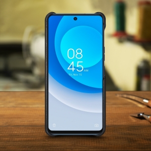 Шкіряна накладка Stenk Cover для TECNO Camon 19 Pro Чорна