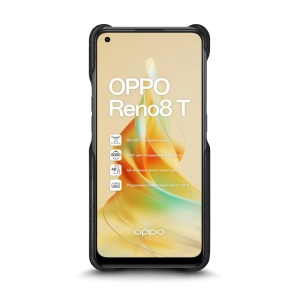 Шкіряна накладка Stenk Reptile Cover для OPPO Reno8 T Чорна