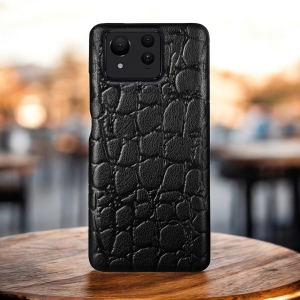 Шкіряна накладка Stenk Reptile Cover для ASUS ZenFone 11 Ultra Чорна