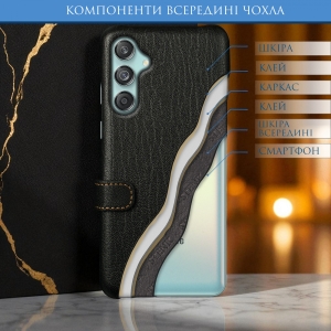 Чохол книжка Stenk Premium для Samsung Galaxy M55 Чорний