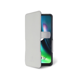 Чехол книжка Stenk Prime для Motorola Moto G9 Play Белый