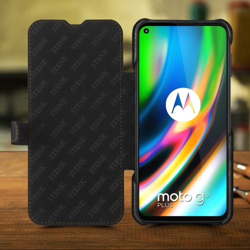 чохол-книжка на Motorola Moto G9 Plus Чорний Stenk Premium фото 2
