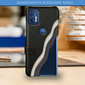 Чохол книжка Stenk Premium для Motorola Moto G9 Plus Чорний