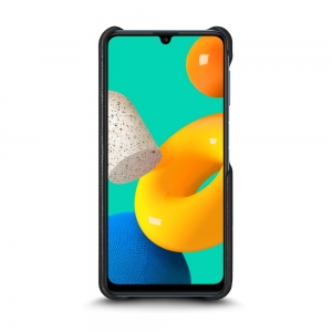 Шкіряна накладка Stenk Reptile Cover для Samsung Galaxy M32 Чорна