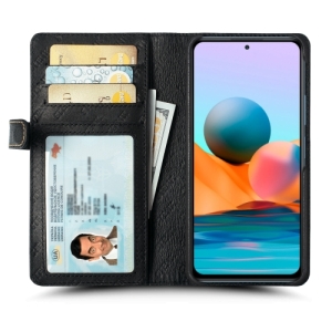 Чехол-портмоне Stenk Premium Wallet для Xiaomi Redmi Note 10 Pro Чёрный