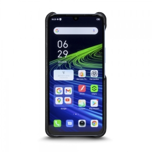 Шкіряна накладка Stenk Reptile Cover для Infinix Note 11 Чорна
