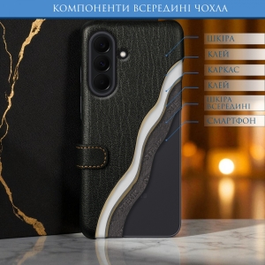 Чохол книжка Stenk Premium для Samsung Galaxy A37 Чорний гладкий
